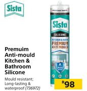 Sista Premium Anti Mould Kitchen & Bathroom Silicone