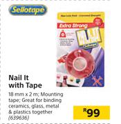 Sellotape Nail It With Tape-18mm x 2m