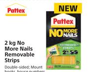 Pattex No More Nails Removable Strips-3Kg
