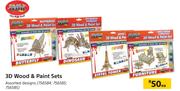 Crazy Crafts 3D Wood & Paint Sets-Each