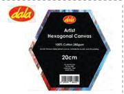 Dala 300mm Hexagonal Canvas-280g