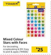 Tower Mixed Colour Stars With Faces
