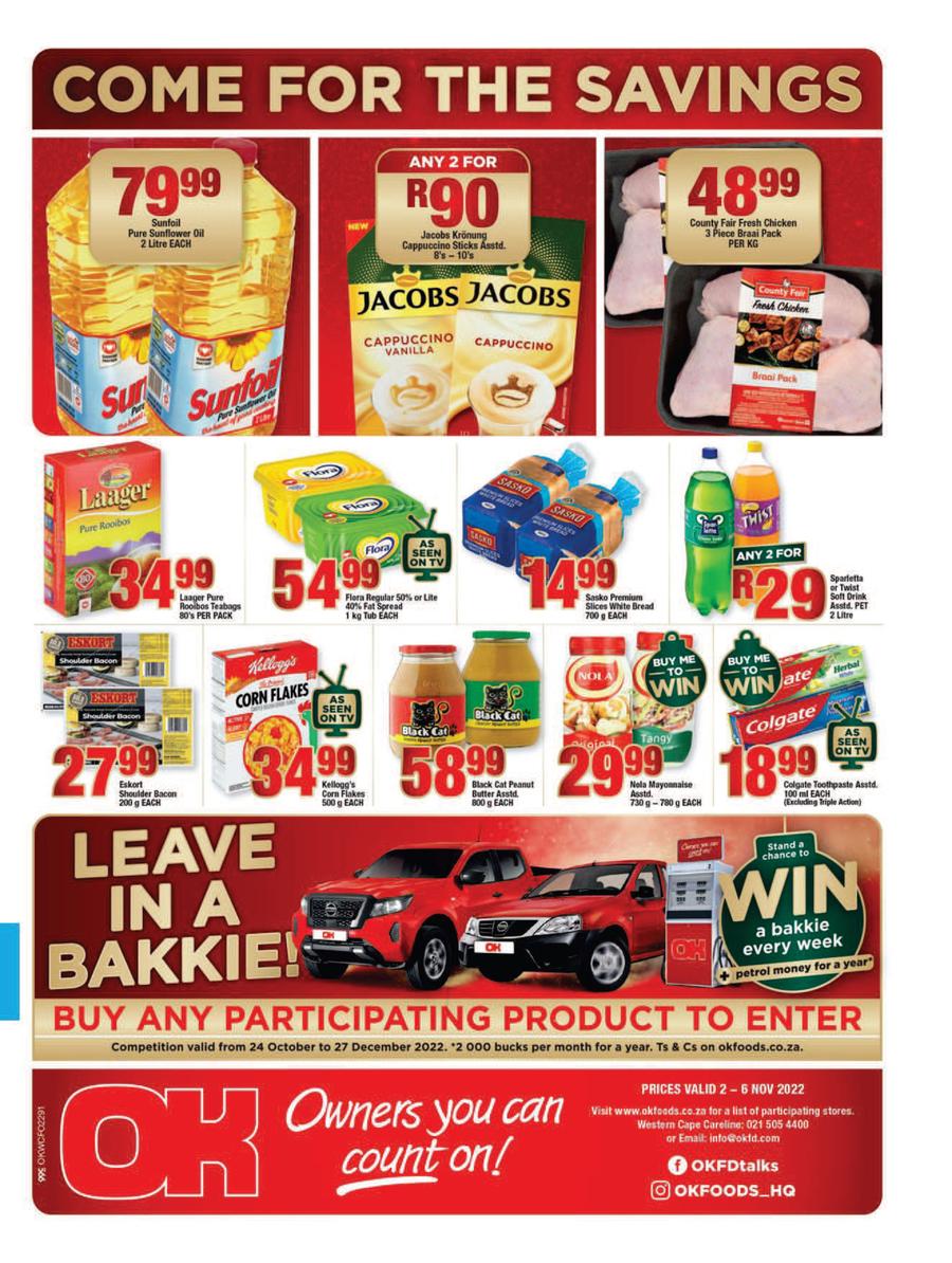 OK Foods Western Cape : Come For The Savings (2 November - 6 November ...