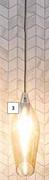 Bright Star Cognac Glass Pendant Light 60W- Each