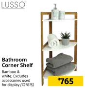 Lusso Bathroom Corner Shelf