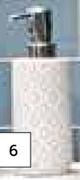 Lusso Tile Print Embossed Soap Dispenser