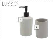 Lusso Cement Look Bathroom Accessories Soap Dispenser