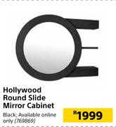 Hollywood Round Slide Mirror Cabinet