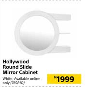 Hollywood Round Slide Mirror Cabinet
