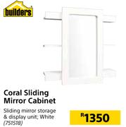 Builders Coral Sliding Mirror Cabinet