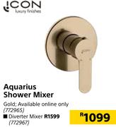 Icon Aquarius Shower Mixer (Gold)