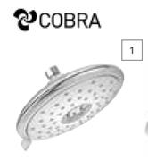 Cobra Spectra Shower Head Switch