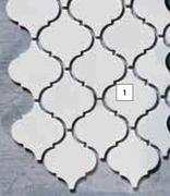 Mosaic Lantern Tiles (White Gloss) 282mm x 245mm-Per pk