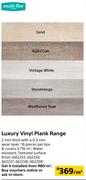 Multi Flor Luxury Vinyl Plank Range-Per Sqm