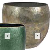 Flora Thomas Gold Metal Pot-290mm (h) x 330mm (d) Each