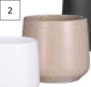 First Dutch Round Ceramic Pots-155mm (h) x 170mm (d) Each
