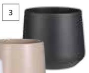 First Dutch Round Ceramic Pots-135mm (h) x 140mm (d) Each