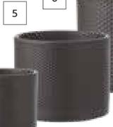 First Dutch Round Ceramic Pots-145mm (h) x 175mm (d) Each