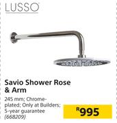 Lusso Savio Shower Rose & Arm