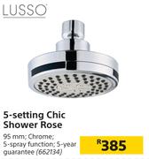Lusso 5 Setting Chic Shower Rose