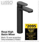 Lusso Roya High Basin Mixer