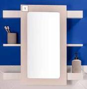 Builders Coral Sliding Mirror Cabinet White