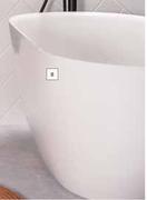Lusso Ella Freestanding Bath White-1.43m x 740mm