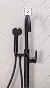 Lusso Roya Freestanding Bath Mixer Black