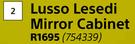 Lusso Lesedi Mirror Cabinet