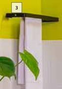 Lusso Ciano Double Towel Rail- Black