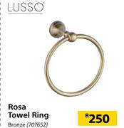 Lusso Rosa Towel Ring- Bronze