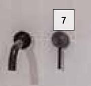 Trendy Wall-Mount Mixer & Spout Set- Black