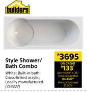 Builders Style Shower/Bath Combo