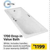 Betta 1700 Drop In Value Bath