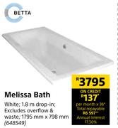 Betta Melissa Bath-1795mm x 798mm