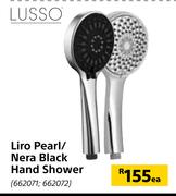 Lusso Liro Pearl/Nera Black Hand Shower-Each