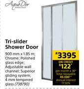 Aqua Dior Tri-Slider Shower Door-900mm x 1.85m