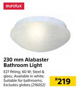 Eurolux 230mm Alabaster Bathroom Light