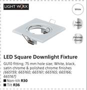 Light Worx LED Square Downlights Fixture (Tilt)
