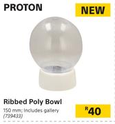 Proton Ribbed Poly Bowl