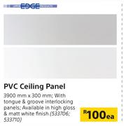 Edge PVC Ceiling Panel 3900mm x 300mm-Each