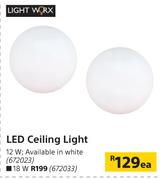 Light Worx 18W LED Ceiling Light-Each