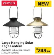 Eurolux Large Hanging Solar Cage Lantern-Each