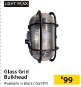 Light Worx Glass Grid Bulkhead