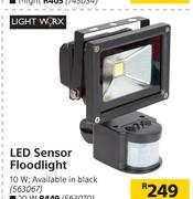 Light Worx 10W LED Sensor Floodlight