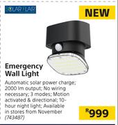 Solar Flair Emergency Wall Light