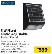 Solar Flair 5 W Night Guard Adjustable Solar Panel (Fold Out)