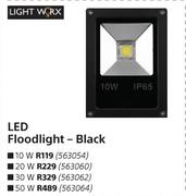 Light Worx 50 W LED Floodlight (Black)