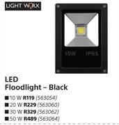 Light Worx 20 W LED Floodlight (Black)
