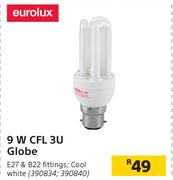 Eurolux 9W CFL 3U Globe